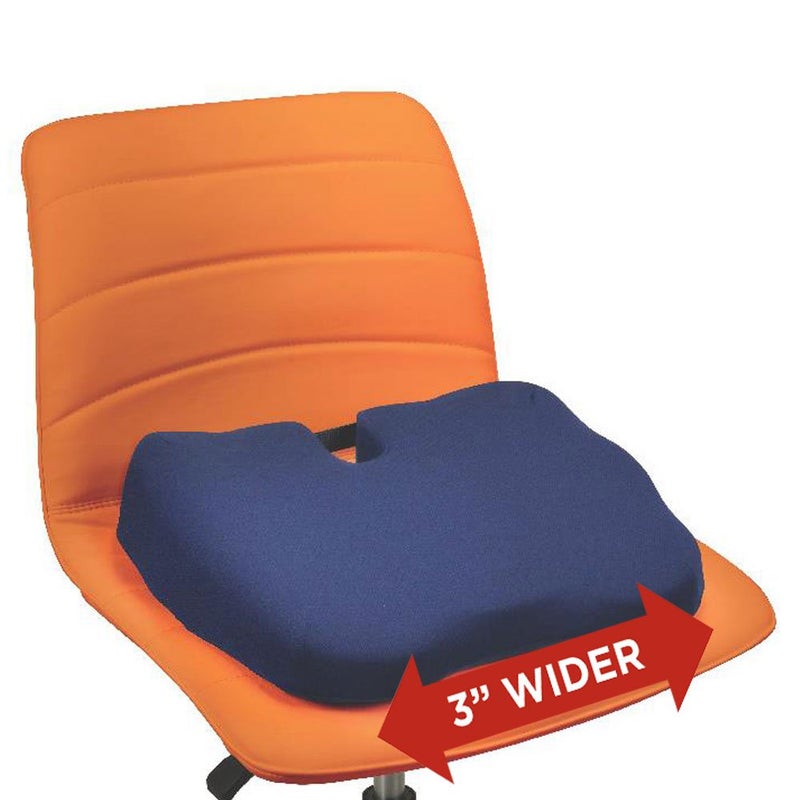 Contour Products Kabooti Coccyx Foam Seat Cushion, Navy, Large - Image 2